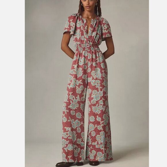 Anthropologie 2X NWT The Somerset Wide Leg Jumpsuit Plus Size New 2X - Picture 5 of 5